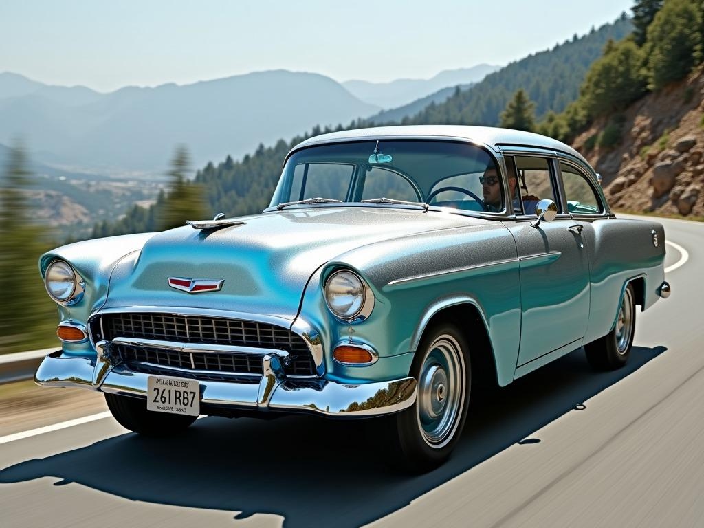 interference Blue car